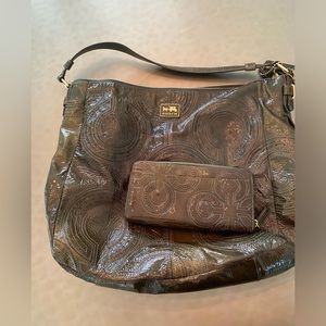 coach show19 optic art lesther bag